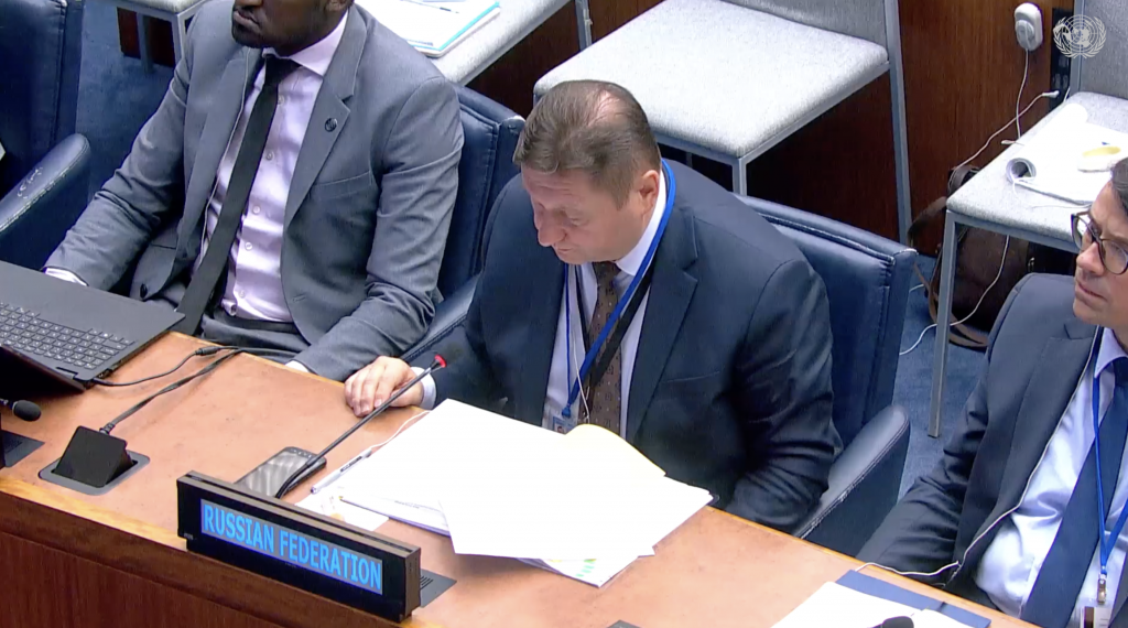 Statement by Mr. Andrey Belousov, Deputy Head of the Delegation of the Russian Federation, on the Russian draft resolution “Developments in the Field of Information and Telecommunications in the Context of International Security” during action phase on Other disarmament measures and international security in the First Committee of the 78th Session of the UNGA