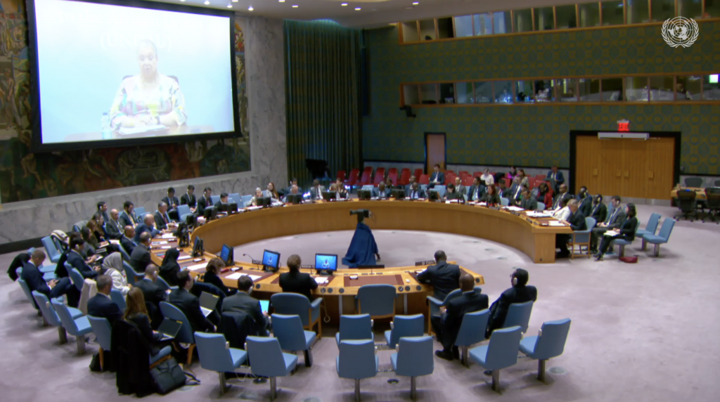 Выступление заместителя Постоянного представителя А.М.Евстигнеевой на заседании СБ ООН по ситуации в Абьее