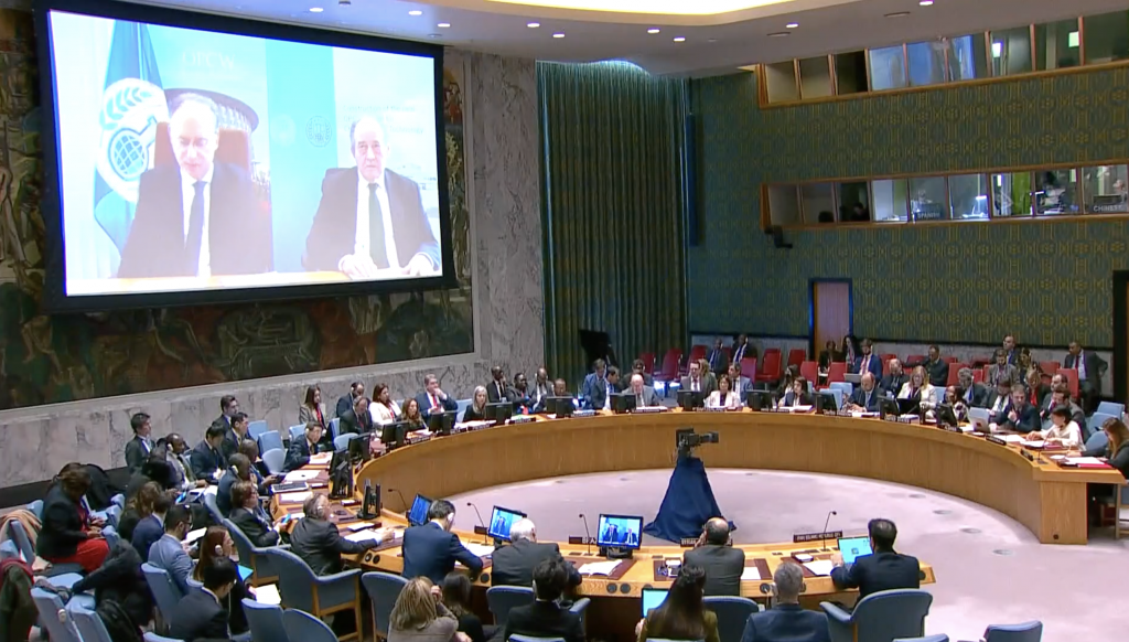 Point of order by Permanent Representative Vassily Nebenzia at UNSC briefing on the Syrian chemical file (resolution 2118)