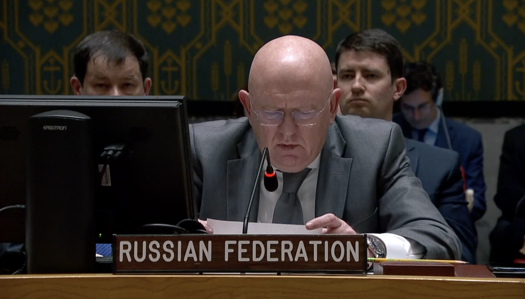 Explanatioin of vote by Permanent Representative Vassily Nebenzia after UNSC vote on a draft resolution on Myanmar