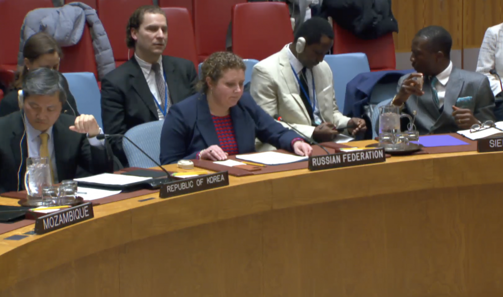 Выступление заместителя Постоянного представителя А.М.Евстигнеевой перед голосованием по проекту резолюции СБ ООН о прекращении боевых действий в Судане