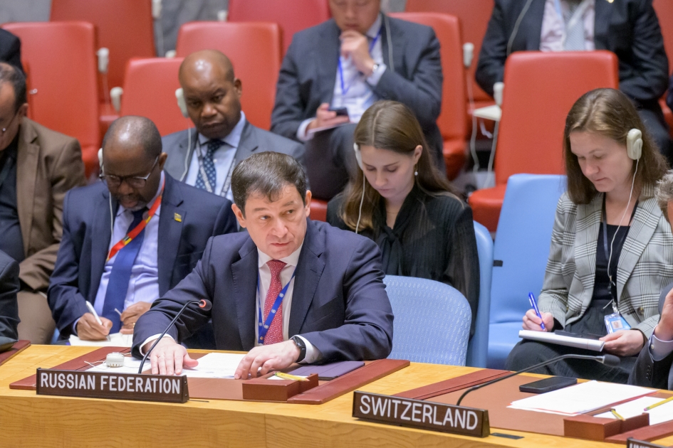 Statement by Chargé d'Affaires of the Russian Federation Dmitry Polyanskiy at UNSC open debate on famine and conflict-induced global food insecurity