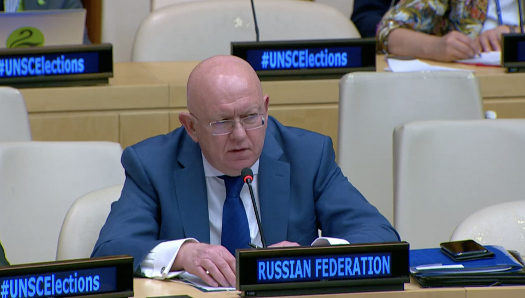 Statement by Permanent Representative Vassily Nebenzia at 2023 UNSC Election Briefing Series