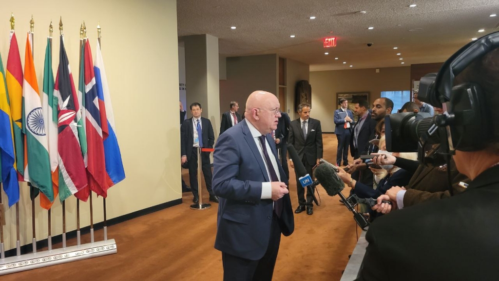 Remarks to the press by Permanent Representative Vassily Nebenzia following UNSC meetings on biological security in the context of the sitaution in Ukraine
