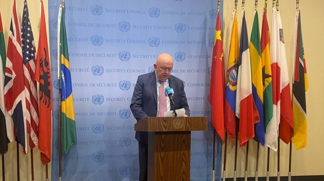 Remarks to the press by Permanent Representative Vassily Nebenzia with regard to the 10th anniversary of 
