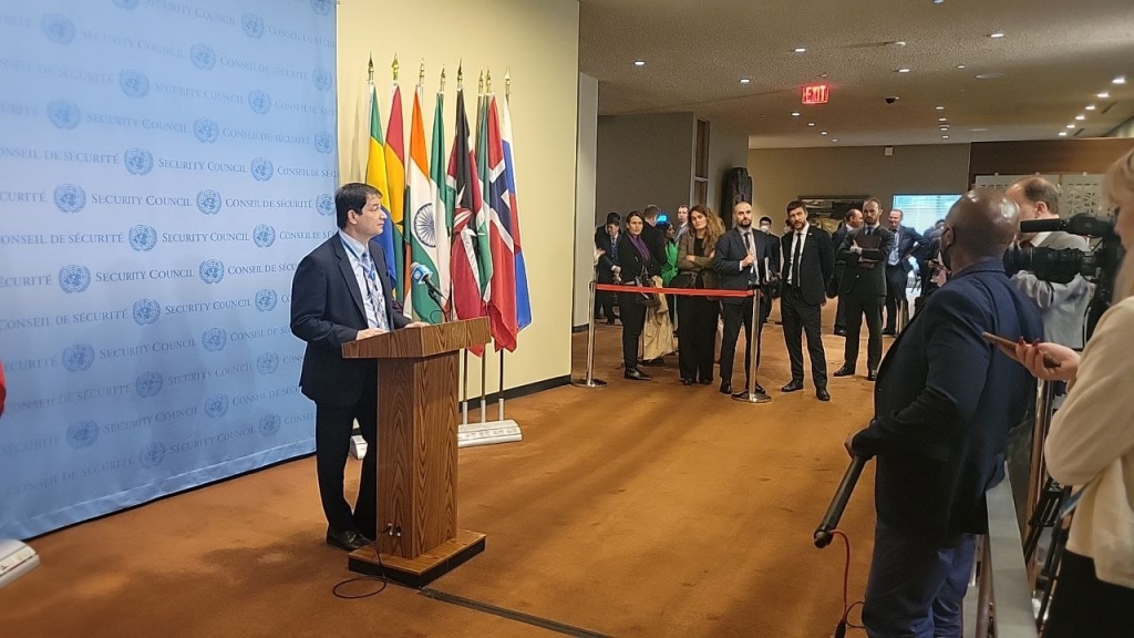 Remarks to the Press by First Deputy Permanent Representative Dmitry Polyanskiy following Security Council's AOB discussion of the possibility of Ukraine creating a 