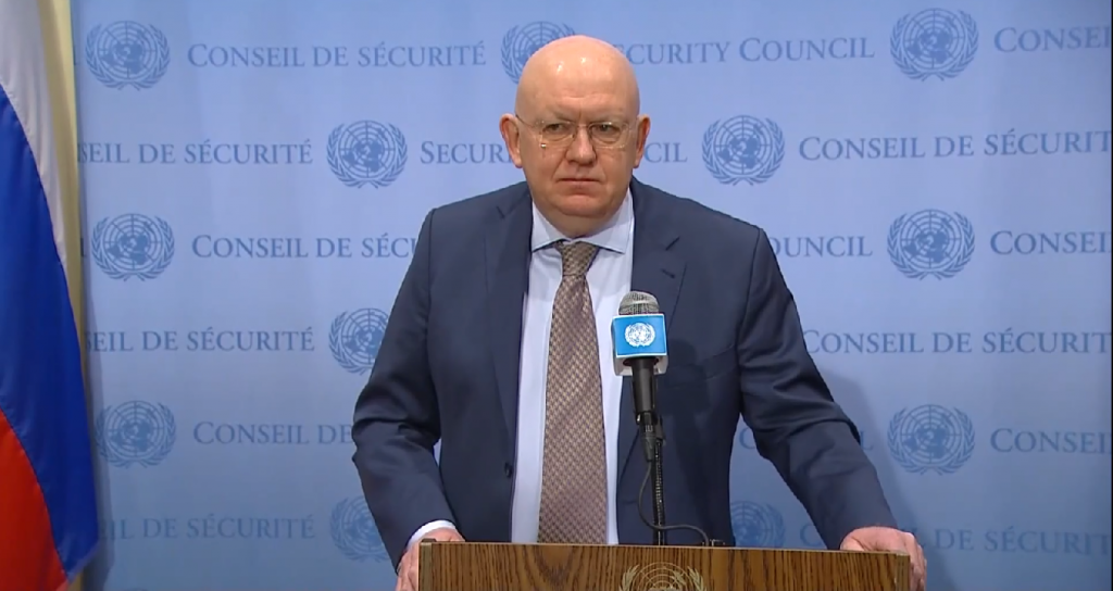 Remarks to the Press by Permanent Representative Vassily Nebenzia regarding proposed draft UNSC resolution on humanitarian situation in Ukraine