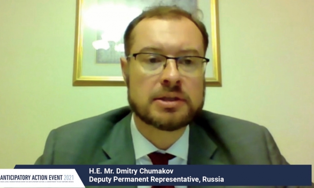 Statement by Deputy Permanent Representative Dmitry Chumakov  at the High-level humanitarian event on  “Anticipatory action: a commitment to act before crises”