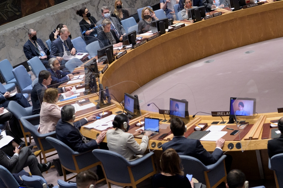 Statement by First Deputy Permanent Representative Dmitry Polyanskiy raising a point of order during UNSC briefing on the situation in Ukraine