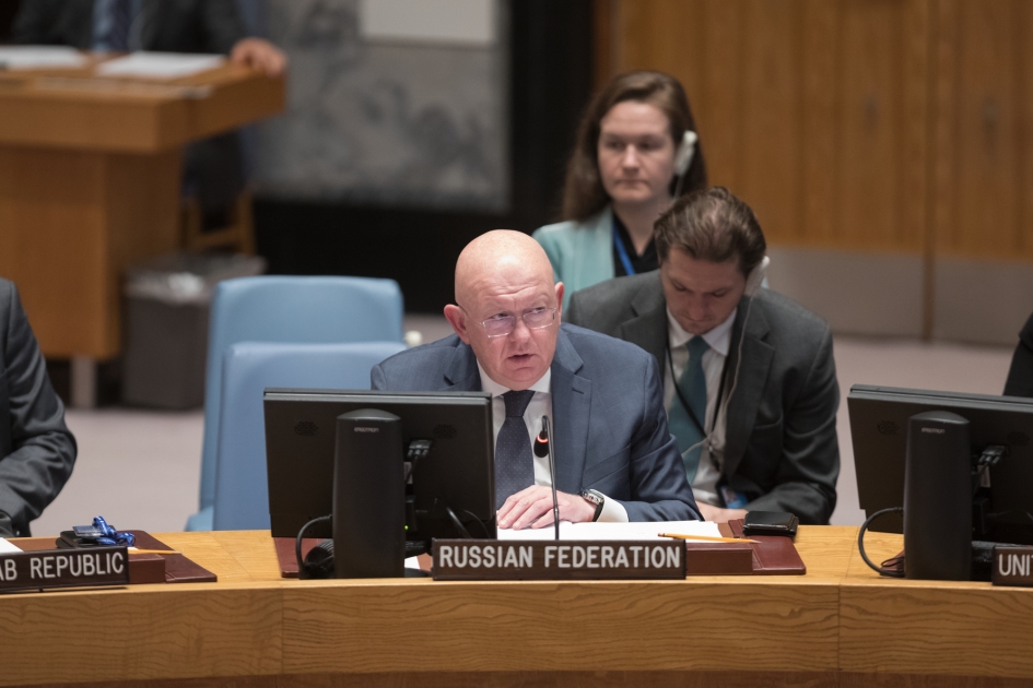 Statement by Permanent Representative Vassily Nebenzia at UNSC meeting on political and humanitarian situation in Syria