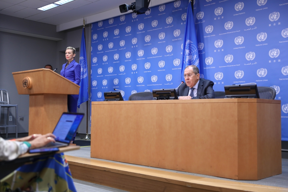 Foreign Minister Sergey Lavrov’s news conference to sum up the high-level meetings week at the 76th session of the UN General Assembly
