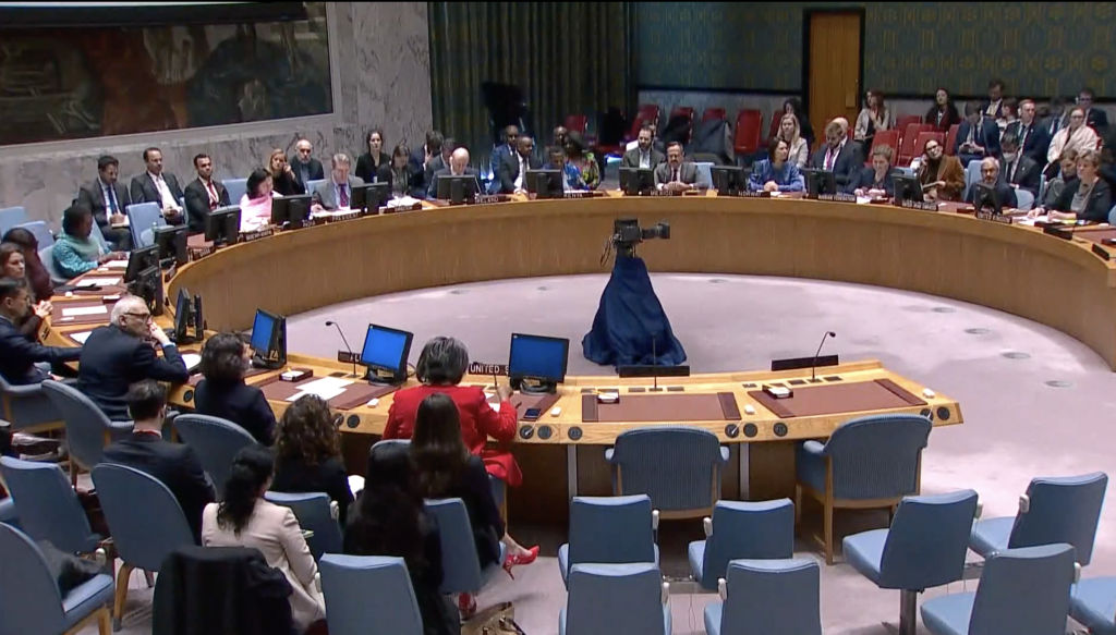 Выступление заместителя Постоянного представителя А.М.Евстигнеевой по мотивам голосования по резолюции СБ ООН по гуманитарным изъятиям