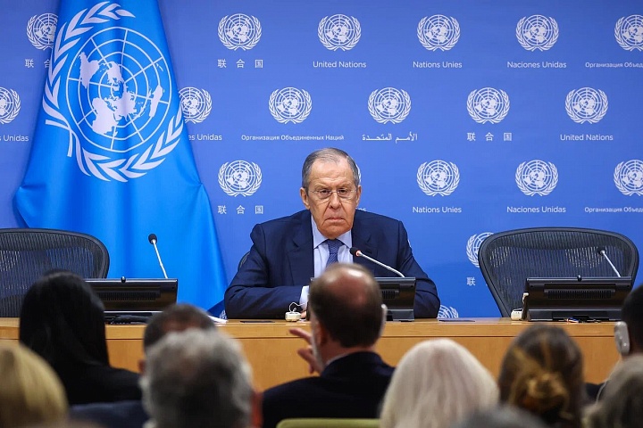 Foreign Minister Sergey Lavrov’s news conference following his visit to the United States within the framework of Russia’s presidency of the UN Security Council, New York, April 25, 2023