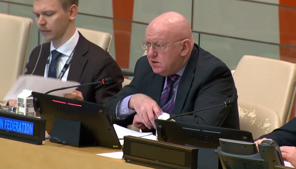 Remarks by Permanent Representative Vassily Nebenzia at an Arria-formula meeting of UNSC member states 
