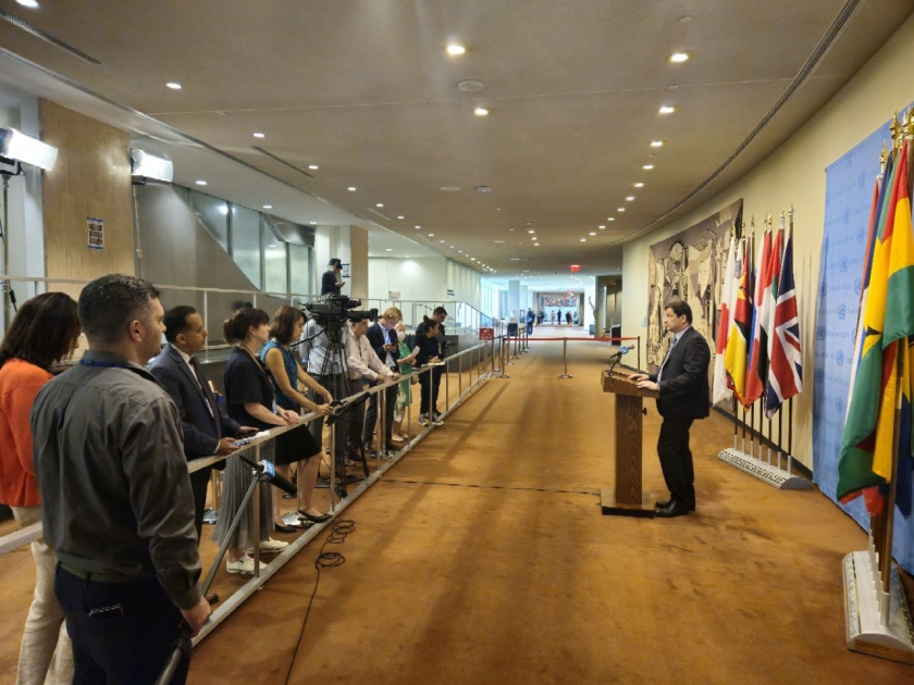 Remarks to the Press by Charge d'Affaires of the Russian Federation Dmitry Polyanskiy after UNSC consultations on the program of work for August, 2023