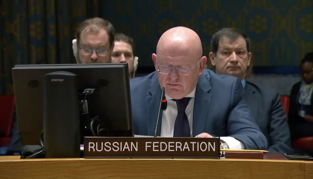 Statement by Permanent Representative Vassily Nebenzia at UNSC briefing on the political and humanitarian situation in Syria