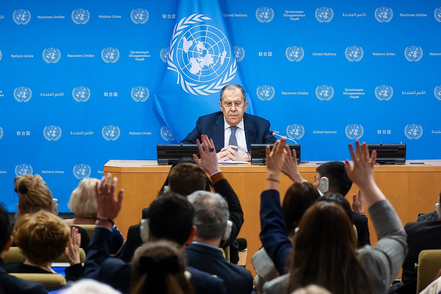 Foreign Minister Sergey Lavrov’s remarks and answers to media questions following a UN Security Council meeting on Ukraine and an open debate on “The situation in the Middle East, including the Palestinian question”