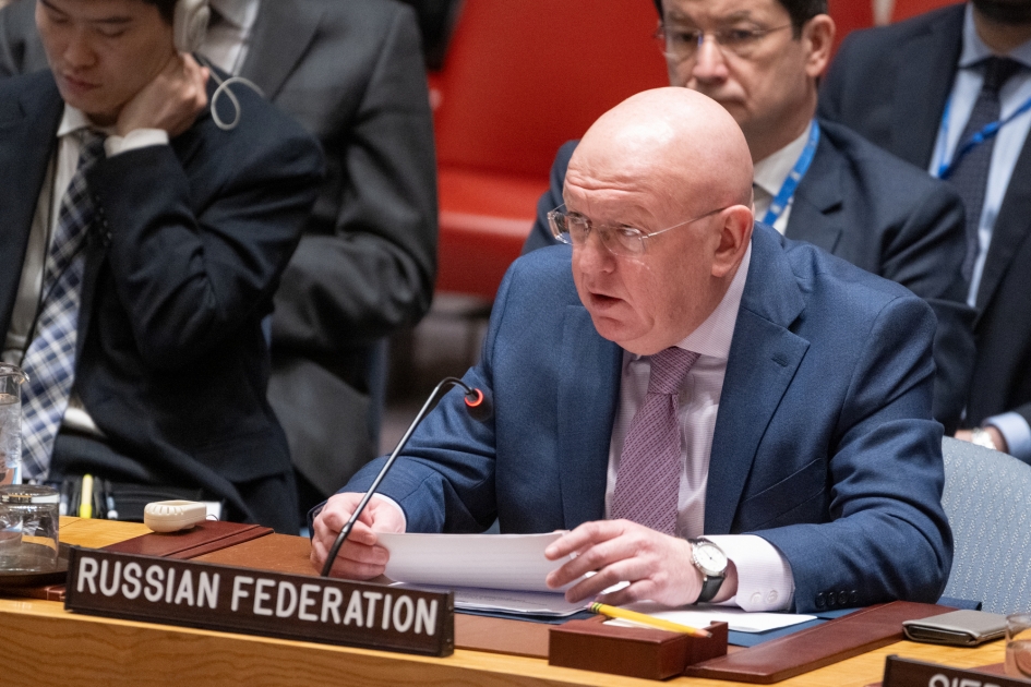 Explanation of vote by Permanent Representative Vassily Nebenzia during UNSC voting on the situation in Gaza